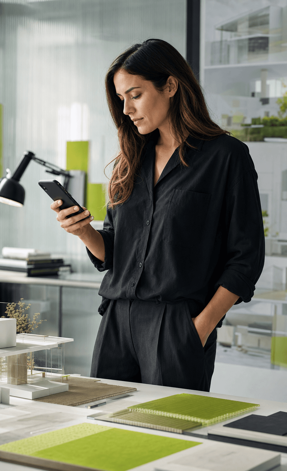 A SaaS founder reviewing a mobile product experience